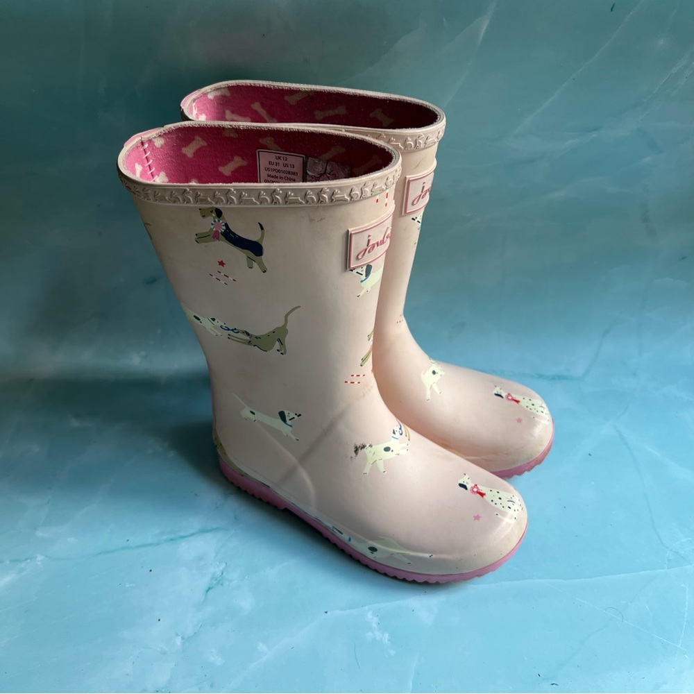 Joules Kids Sneakers with Pink Soles
